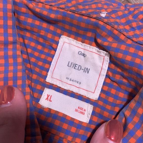 Gap Short Sleeve Lived In Button Up - Picture 3 of 6